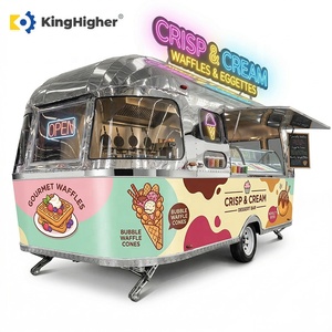 <span class=keywords><strong>Camion</strong></span> de restauration mobile entièrement équipé, <span class=keywords><strong>camion</strong></span> de cuisine vintage personnalisé avec cuisine complète pour la vente de glaces, de pâtisseries, de café et de gaufres - Product Image 1