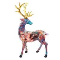 Figura de ciervo de resina Estilo nórdico, decoración para el hogar