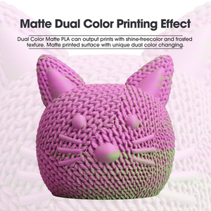 เส้นพลาสติก ESUN PLA Matte Dual Color 1 กก. สำหรับเครื่องพิมพ์ 3 มิติแบบสองสี ขนาด 1.75 มม. พิมพ์เร็ว ความเร็วสูง สำหรับเครื่องพิมพ์ 3 มิติแบบสองสี - Product Image 5