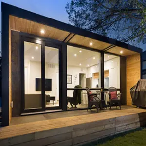 80m2 Luxury Movable Tiny Vacation Cabin 2 Phòng Ngủ Nhà Tiền Chế Nhà Gỗ Bungalow Maison Modular Prefab Lắp Ráp Biệt Thự Nhà