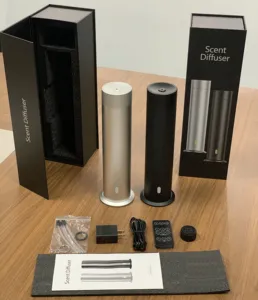 Diffuseur d'arôme d'air électrique professionnel de 120ml par Aroma Diffuser <span class=keywords><strong>Pro</strong></span> pour bureau et enfants Installation de table Matériau métallique - Product Image 5