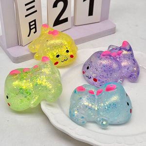 Most Popular TPR Transparent Small Dinosaur Pressure Release Promotional Gift Decompression <b>Squeeze</b> Toys for Kids and Adults - Product Image 3
