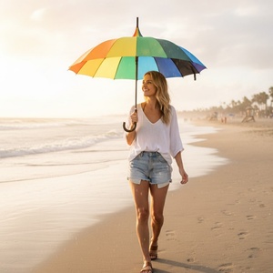 Unique and Charming Pagoda <b>Umbrella</b> Parasol for Sun and Beach <b>Umbrellas</b> Wedding Party Preferred - Product Image 5