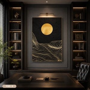 HALO Factory Direct Modern Abstract Tempered Glass <b>Wall</b> Decor Luxury Interior Decorative Painting Vietnam OEM ODM Manufacturer - Product Image 5