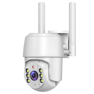 IP66 kamera keamanan pengawasan nirkabel, kamera keamanan Cctv jaringan PTZ pelacakan otomatis Wifi luar ruangan 390 mata Full HD 1080P 2MP