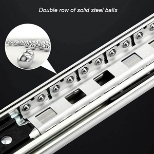 Heavy Duty Locking <strong>Drawer</strong> <strong>Slides</strong> Ball Bearing <strong>Drawer</strong> <strong>Slide</strong> Cold Rolled Steel <strong>Drawer</strong> <strong>Slides</strong> With Lock - Product Image 2
