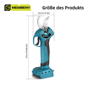 Sécateur sans fil numérique à batterie 18V, sans balais, à affichage numérique, en acier inoxydable, niveau 4, avec écran numérique pour batterie 18V - Product Image 2