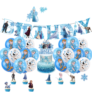Xuance Princess <span class=keywords><strong>Frozen</strong></span> juegos de Decoración de cumpleaños muñeco de nieve <span class=keywords><strong>fiesta</strong></span> <span class=keywords><strong>globos</strong></span> papel de látex fácil montaje <span class=keywords><strong>fiesta</strong></span> favores conjunto para niños X0107 - Product Image 4
