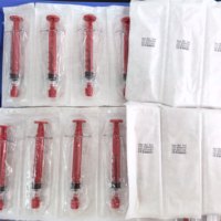 Seringue stérile jetable en PC 1ml/3ml/5ml/10ml blanche/rouge/bleue, résistante aux hautes températures, pour usage médical et vétérinaire