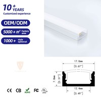 Profilé en aluminium LED de haute qualité, boîtier d'extrusion en aluminium pour présentoirs professionnels et projets de mobilier