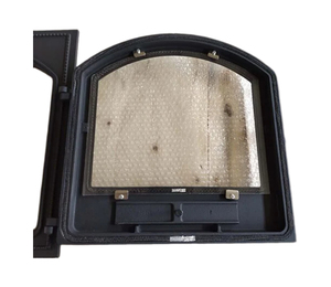 Puerta de Estufa de <span class=keywords><strong>Leña</strong></span> de Hierro Fundido. Puerta de <span class=keywords><strong>Chimenea</strong></span> con Cristal Grande. - Product Image 2
