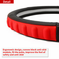 Housse de volant de voiture antidérapante en silicone de conception de luxe personnalisée