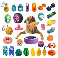 Modern üretim kauçuk spor oyuncak yıkılmaz kaçağı gıda dambıl gizleme gıda Bite Pet çiğnemek köpek oyuncak köpek güvenli kauçuk oyuncak
