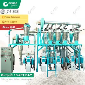 Chine Mini moulin à farine de blé automatique Commercial, sans poussière, pour une usine de broyage de farine complète de haute qualité