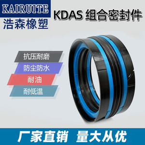 Joint d'étanchéité combiné KDAS 22*13*17.7-65*50*31.1 pour cylindre hydraulique de machine de moulage par injection, alésage de piston - Product Image 4