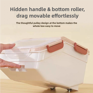 Cat and <span class=keywords><strong>Dog</strong></span> <span class=keywords><strong>Food</strong></span> <span class=keywords><strong>Storage</strong></span> Bucket Plastic Pet <span class=keywords><strong>Food</strong></span> <span class=keywords><strong>Container</strong></span> para armazenamento conveniente - Product Image 3