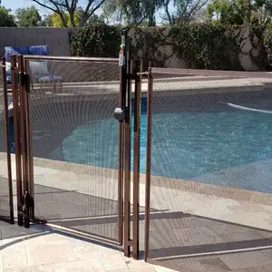 जाल स्विमिंग पूल पीवीसी लेपित बाड़ के लिए हटाने योग्य चुंबकीय गेट कुंडी