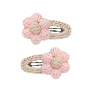 Autunno inverno nuove <span class=keywords><strong>clip</strong></span> per capelli con fiori fatti a mano in cotone fatto a mano da bambina - Product Image 4