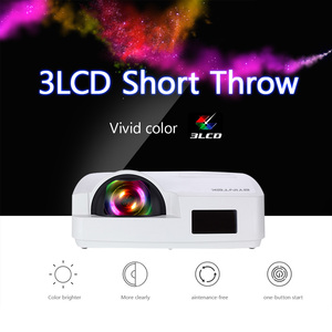 Byintek 3000 ANSI máy chiếu địa điểm lớn lumens cao Máy chiếu c500lst máy chiếu giáo dục ném ngắn 4k 3000 lumens - Product Image 4