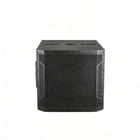 Caisse de son active en bois 1000W RMS avec woofer ferrite 18 pouces, subwoofer DJ classe D pour la vente en gros audio
