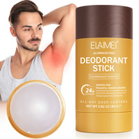 Elaimei-Barra desodorante natural personalizada, antitranspirante para hombre, antitranspirante, reutilizable, para axilas, 80g