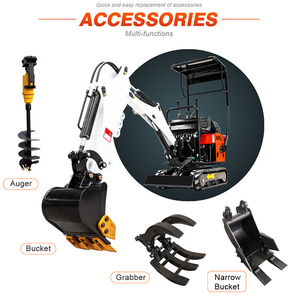 <span class=keywords><strong>Mini</strong></span>-excavatrice à chenilles de 1 tonne à <span class=keywords><strong>prix</strong></span> abordable pour le terrassement domestique et de jardin - Product Image 4