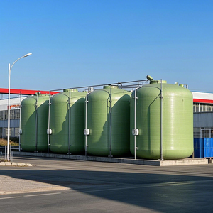 ถังเก็บกรดแนวตั้งไฟเบอร์กลาสไฟเบอร์กลาสไฟเบอร์กลาสแนวตั้งใช้สารเคมี500แกลลอนใช้ในอุตสาหกรรม - Product Image 2