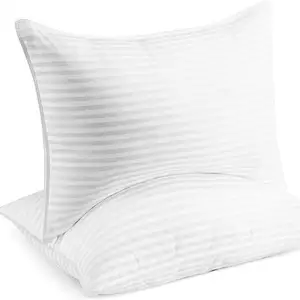 Almohada de Hotel de 5 estrellas, blanca, 50x70 Cm, pluma de lujo, almohada de relleno alternativa de algodón blanco, almohadas de Hotel para dormir