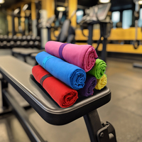 Professional High Quality Custom logo Towels Yoga Gym Fitness Club Use Sweat Absorbing Quick-drying Microfiber Sport Towel