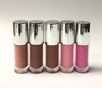 Vente en gros de gloss à lèvres liquide minéral transparent mat, vegan, à haute pigmentation, imperméable, hydratant, longue tenue, avec logo personnalisé