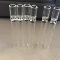 Tubes en verre givré moderne à haute teneur en silice boronée, best-sellers transfrontaliers pour pailles, embouts de fumée SWEET PUFF