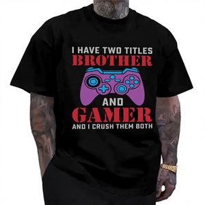 T-shirt unisexe en pur coton amusant, cadeau original pour grand-père, vêtements essentiels, vêtements promotionnels basiques pour hommes, fabriqué pour le modèle - Product Image 1