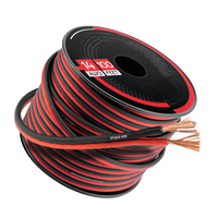 Cable de Altavoz HiFi de Cobre Puro/CCA de Alta Pureza 12/14/16 AWG de 2 Núcleos y Baja Resistencia con Conectores RCA (Ambos) Sin Blindaje de PVC