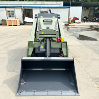 Spedizione gratuita diesel EPA mini skidster skid steer trattore macchine agricole forestali camminare dietro il caricatore skid-steer con attacco