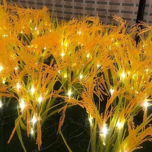 Lampe solaire LED YN pour extérieur, étanche IP65, pour chemin, jardin, décoration, forme d'épi de blé/riz, lumineuse - Product Image 2