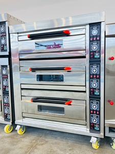 อุปกรณ์เบเกอรี่อุตสาหกรรมเชิงพาณิชย์ขนาดใหญ่ 3 4 ชั้น 6 9 12 ถาดขนมปังพิซซ่าบิสกิตเตาอบสําหรับขาย - Product Image 2