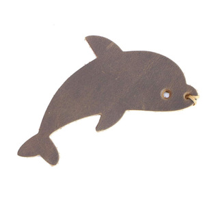 Genuine Leather Artistic <b>Bookmarks</b>, Creative <b>Bookmark</b> Gifts, DIY Dolphin Divider Labels, Advertising <b>Bookmarks</b> - Product Image 3