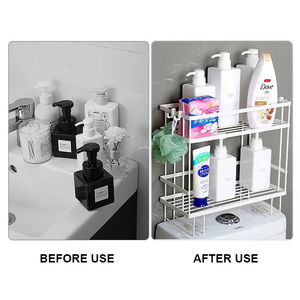 Estante Metálico de 2 Niveles para Baño, Organizador Sobre el Inodoro, Gran Venta en <span class=keywords><strong>Amazon</strong></span> - Product Image 6
