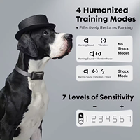 Neuestes intelligentes Hunde-Batter-Training-Kragen magnetische Aufladung elektronischer Schock Schallvibration 4 Arbeitsmodi Hunde-Batter-Schutzkragen