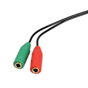 Audio Converter 3.5mm To 2x RCA Male <b>Splitter</b> <b>Cable</b> 0.2m For Audio Video Connection - Product Image 3