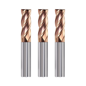 Fraise carrée à 4 dents en carbure monobloc HRC55 pour usinage CNC de l'acier et de l'acier inoxydable - Product Image 1