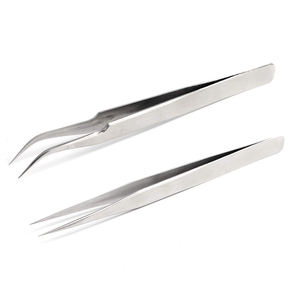 Pinces à cils professionnelles de haute qualité en acier inoxydable - Conception droite de précision - Prix de gros - Product Image 6