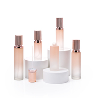 Ensembles de bouteilles en verre cosmétiques de luxe 30g 50g 40ml 100ml 120ml Pot en verre d'usine Bouteille de lotion crème pour le visage soins de la peau