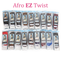 Nouvelles Tresses Afro en Gros, Extensions de Cheveux Pré-bouclées pour Tresses Courtes Kinky Twist