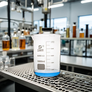 उच्च तापमान प्रतिरोधी ग्लास बेकर्स, स्आउट के साथ बीकर, कम बीकर प्रयोगशाला उपकरण 10000 मिलीलीटर - Product Image 3