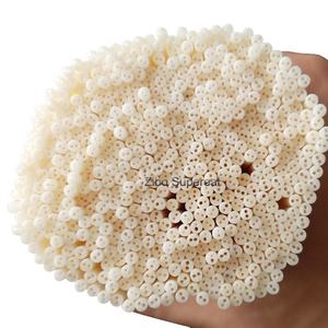 2 חורים אלומינה קרמיקה מבודד צינור/אלומינה חרוזים סגסוגת חוט 15mm ארוך 6*1.7mm - Product Image 4