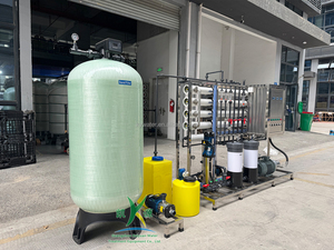 Équipement de dessalement par osmose inverse de l'eau de mer SWRO 1000 L/H à 2 étages pour la purification de l'eau potable saumâtre issue de puits de forage côtiers - Product Image 3