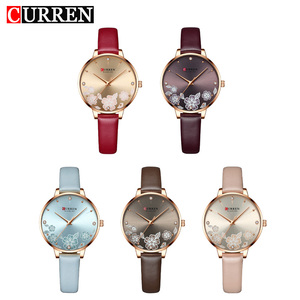 9068 CURREN Women's Luxury Wristwatch Leather Clock Casual Waterproof Original Quartz Watches for Women - Product Image 2