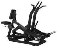 Machine à rames polyvalente à charge libre, avec support de poitrine, poignées multiples, bras indépendants réglables, pour usage commercial en salle de sport, en acier, sécurisée