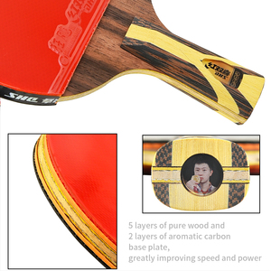 <span class=keywords><strong>Raquette</strong></span> <span class=keywords><strong>de</strong></span> <span class=keywords><strong>ping</strong></span>-<span class=keywords><strong>pong</strong></span> DHS 9 étoiles, 7 couches, logo personnalisé, haute qualité, bois et carbone, pour entraînement - Product Image 1